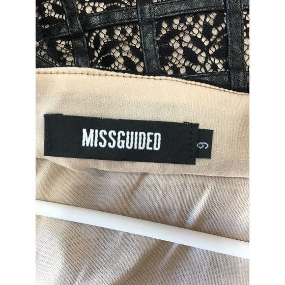 Missguided Skater Dress Size 2 US XS 9799 Black - Picture 8 of 8